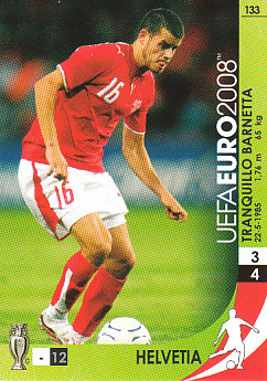 Tranquillo Barnetta Switzerland Panini Euro 2008 Card Game #133